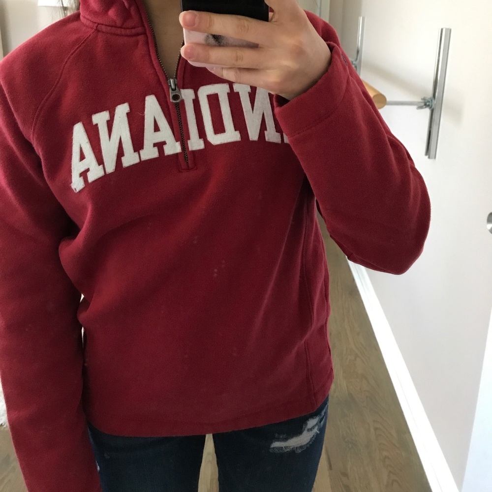 Indiana University (IU) Half-Zip Sweatshirt